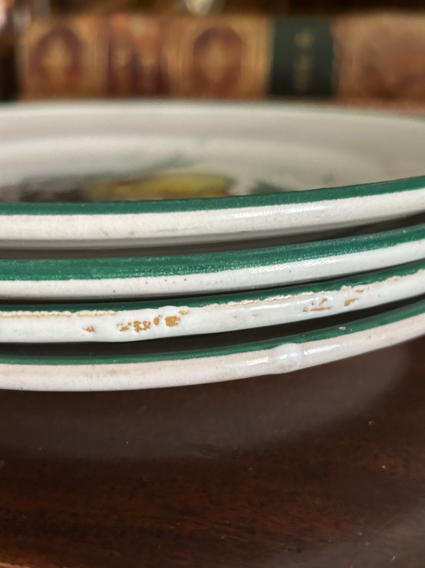 Set of Vintage Hand Painted  Italian Charcuterie Plates