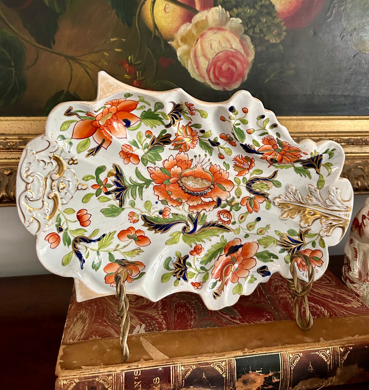 Early 19th Century Mason's Ironstone Lily Leaf Dish