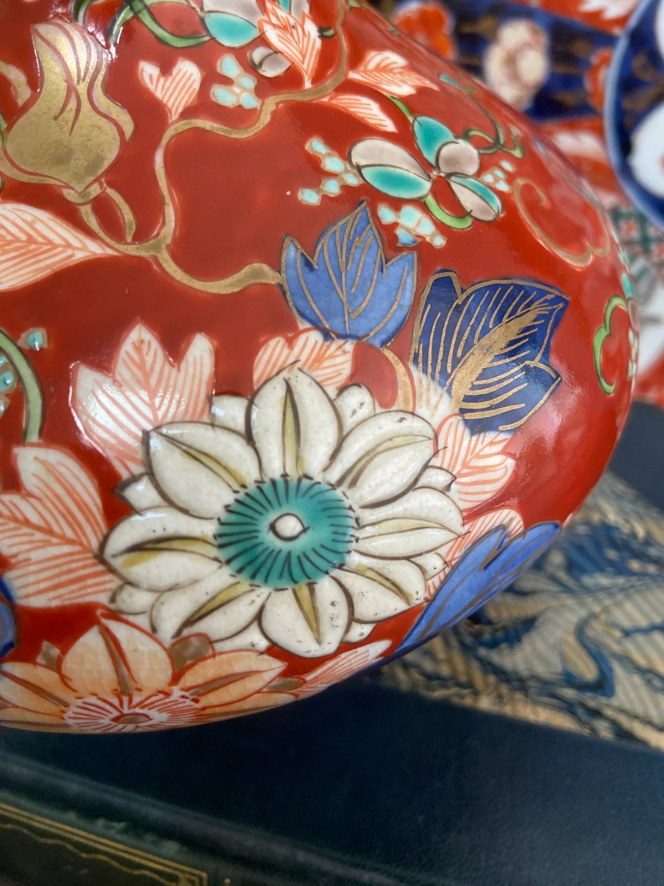 Vintage Imari Porcelain Vase