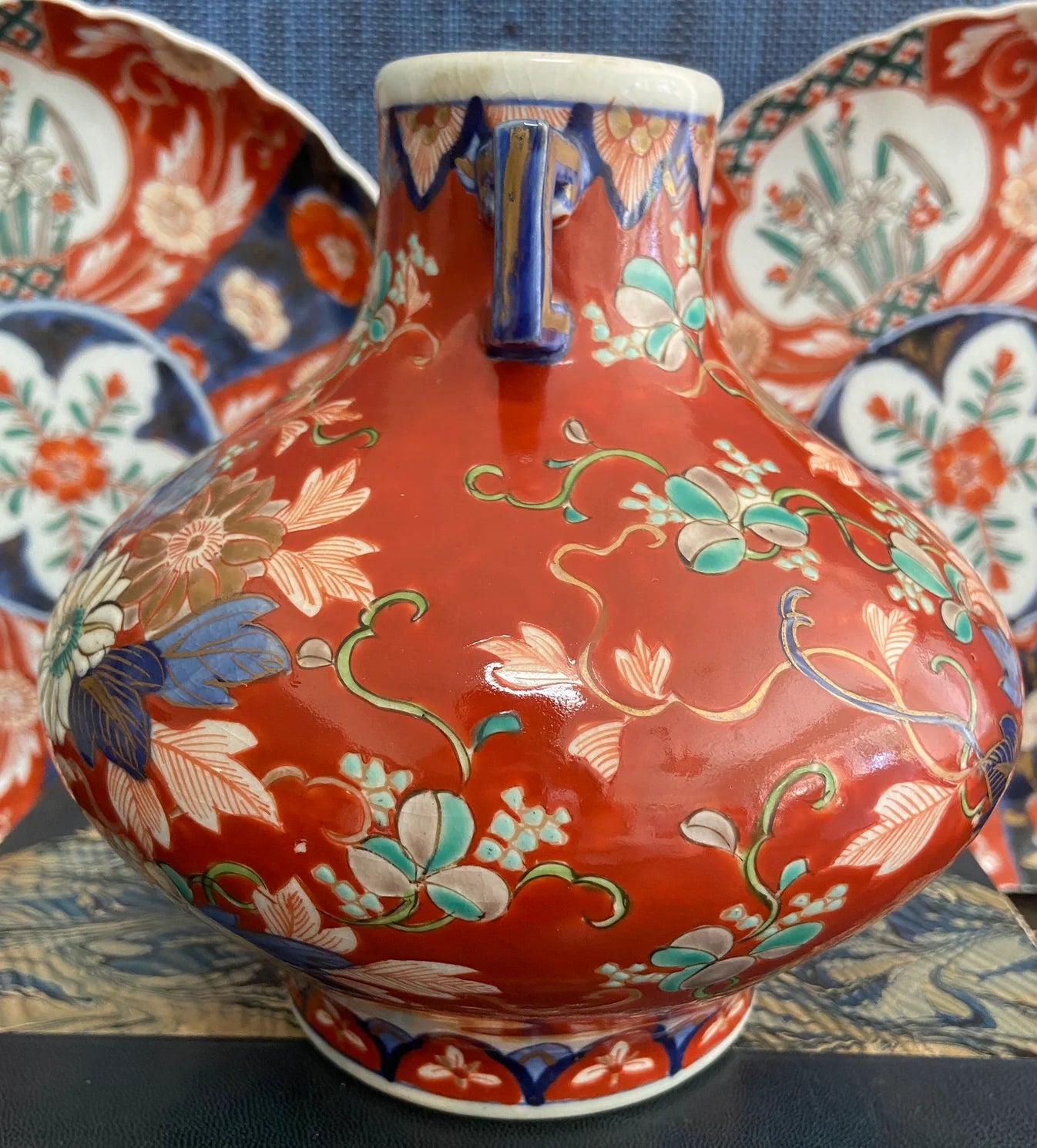 Vintage Imari Porcelain Vase