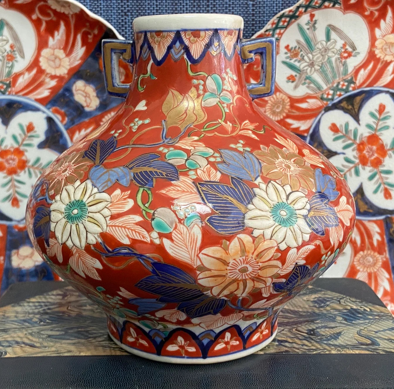 Vintage Imari Porcelain Vase