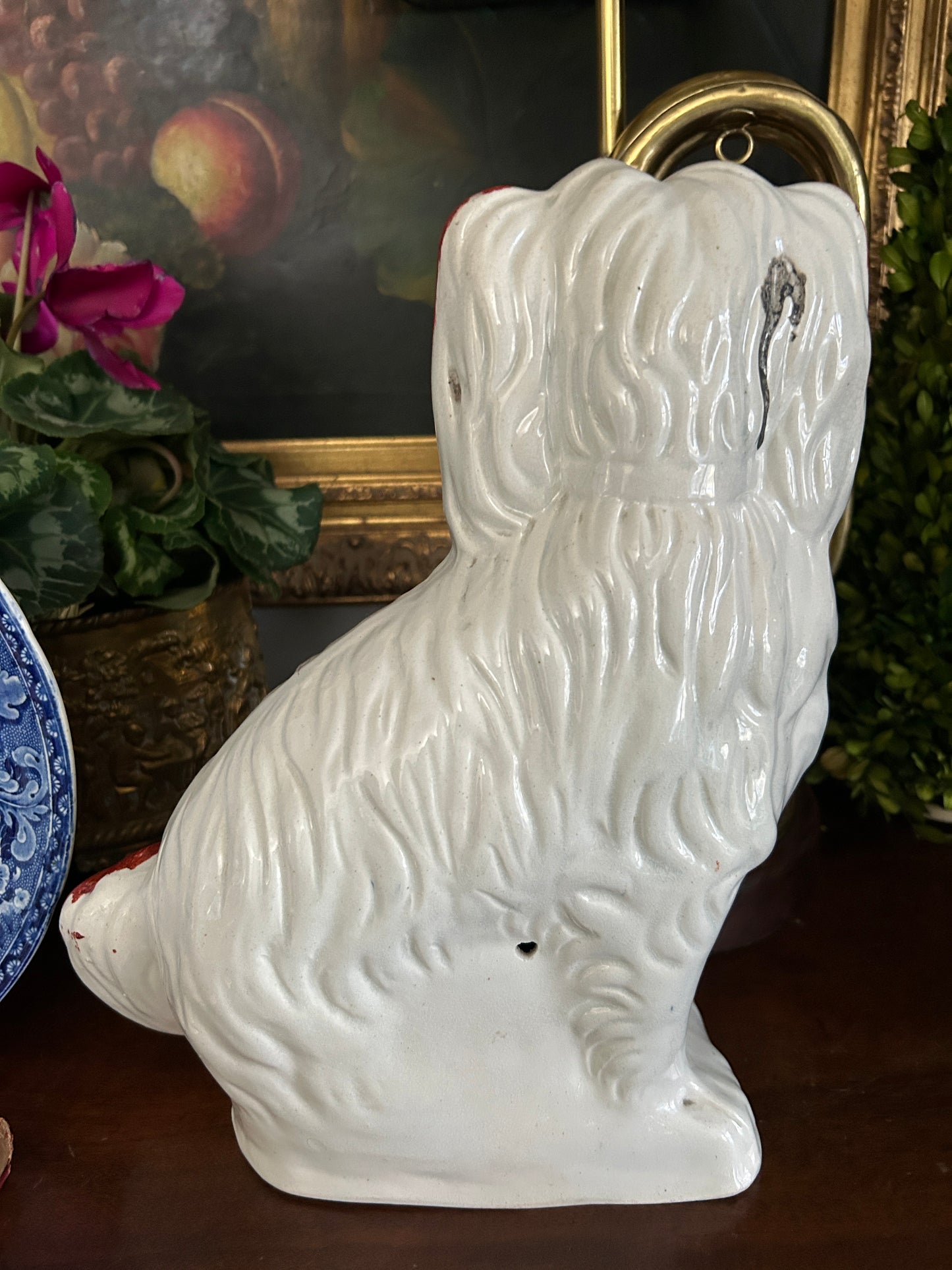 Large 19th Century Staffordshire Spaniel Dog