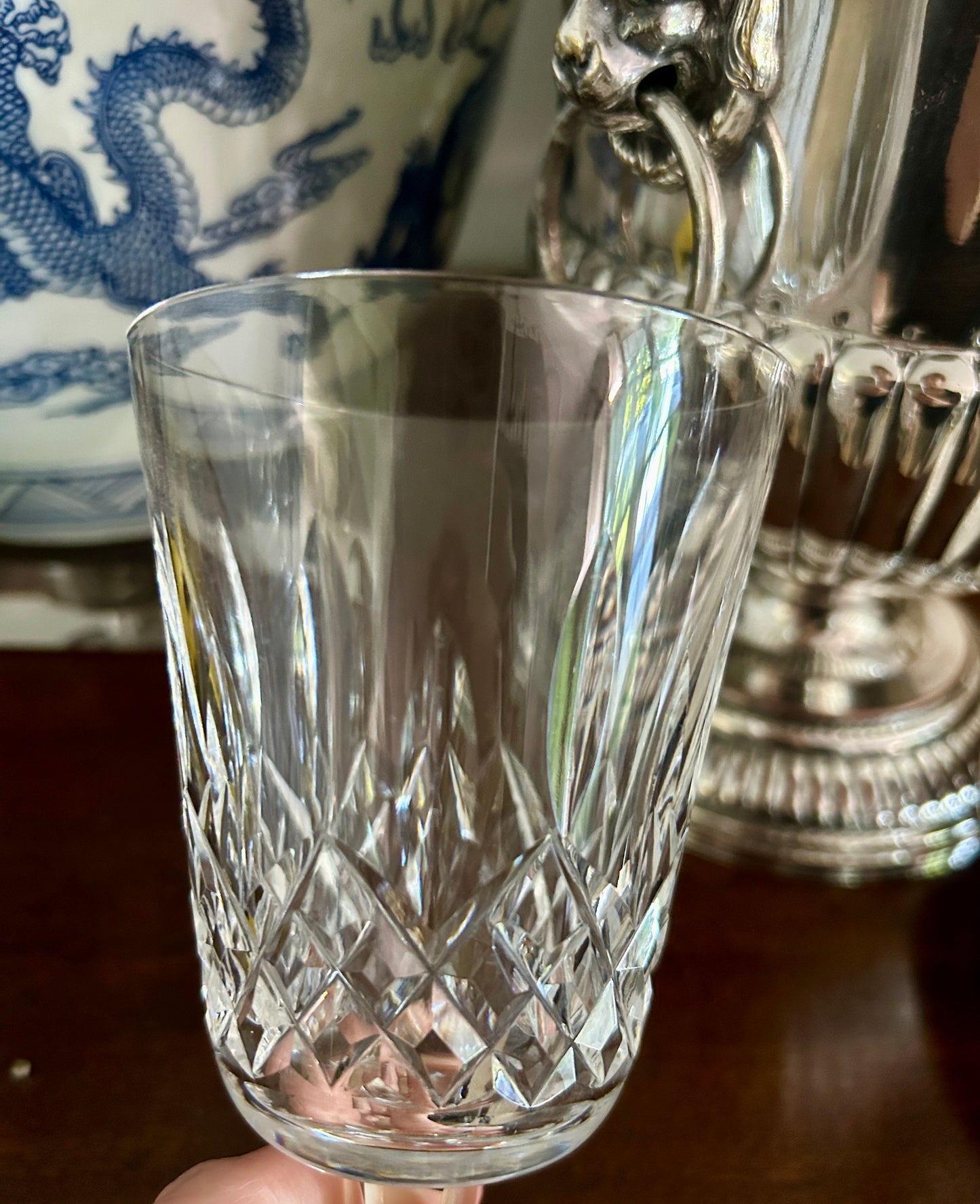 Vintage Waterford Lismore Water Goblets ~ Set of 8