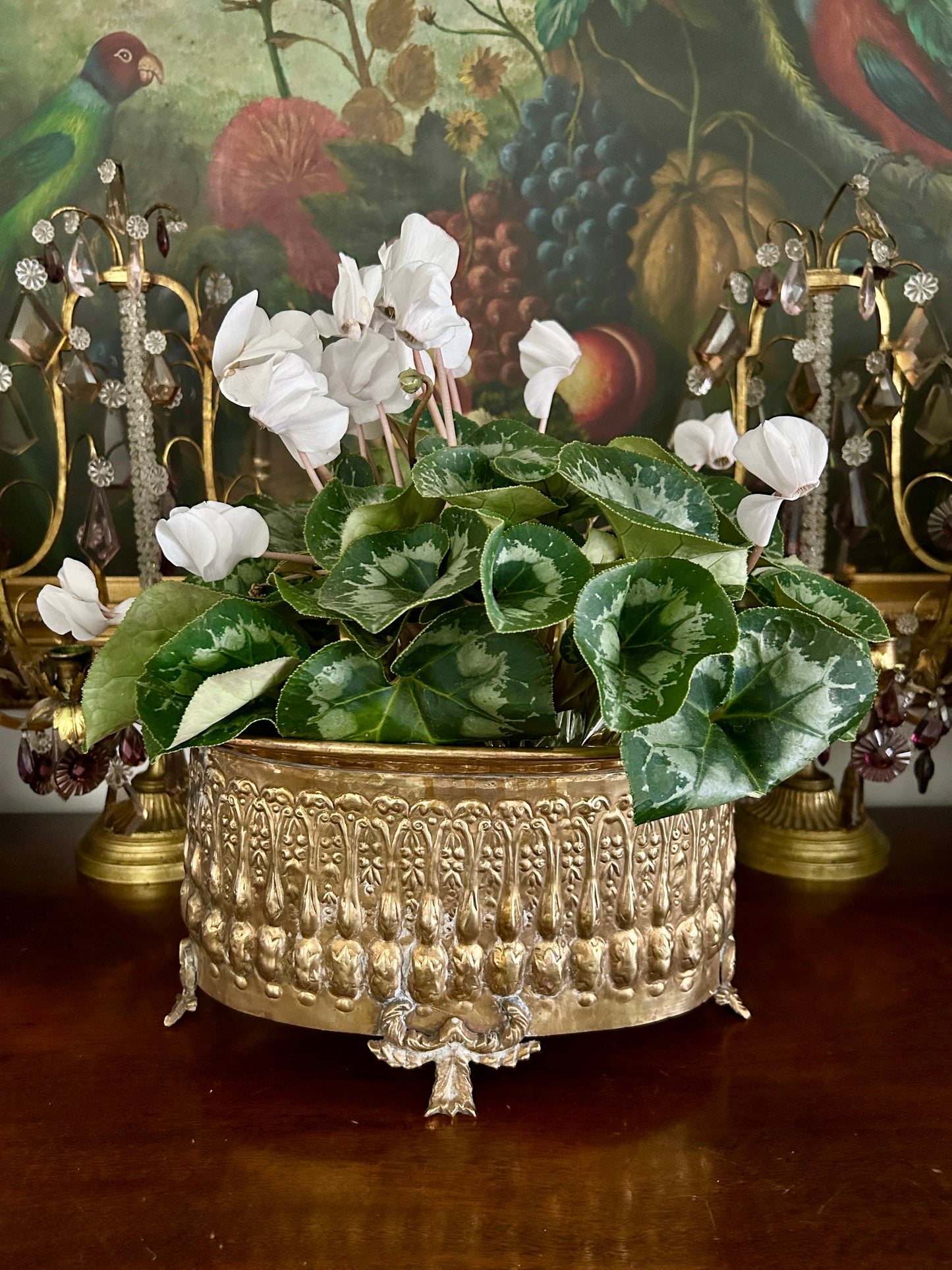 RESERVED for Rosey - Vintage Brass Jardiniere