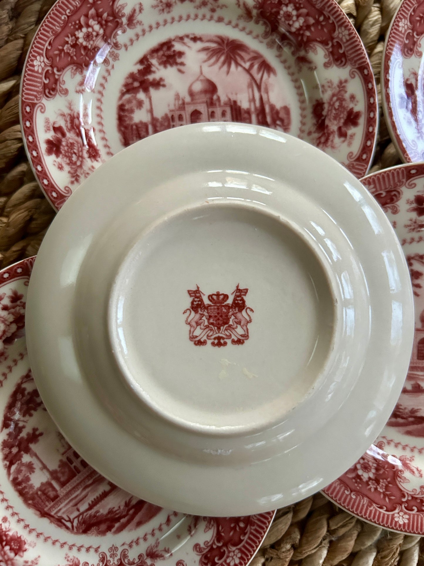 Set of Vintage Italian Transferware Plates