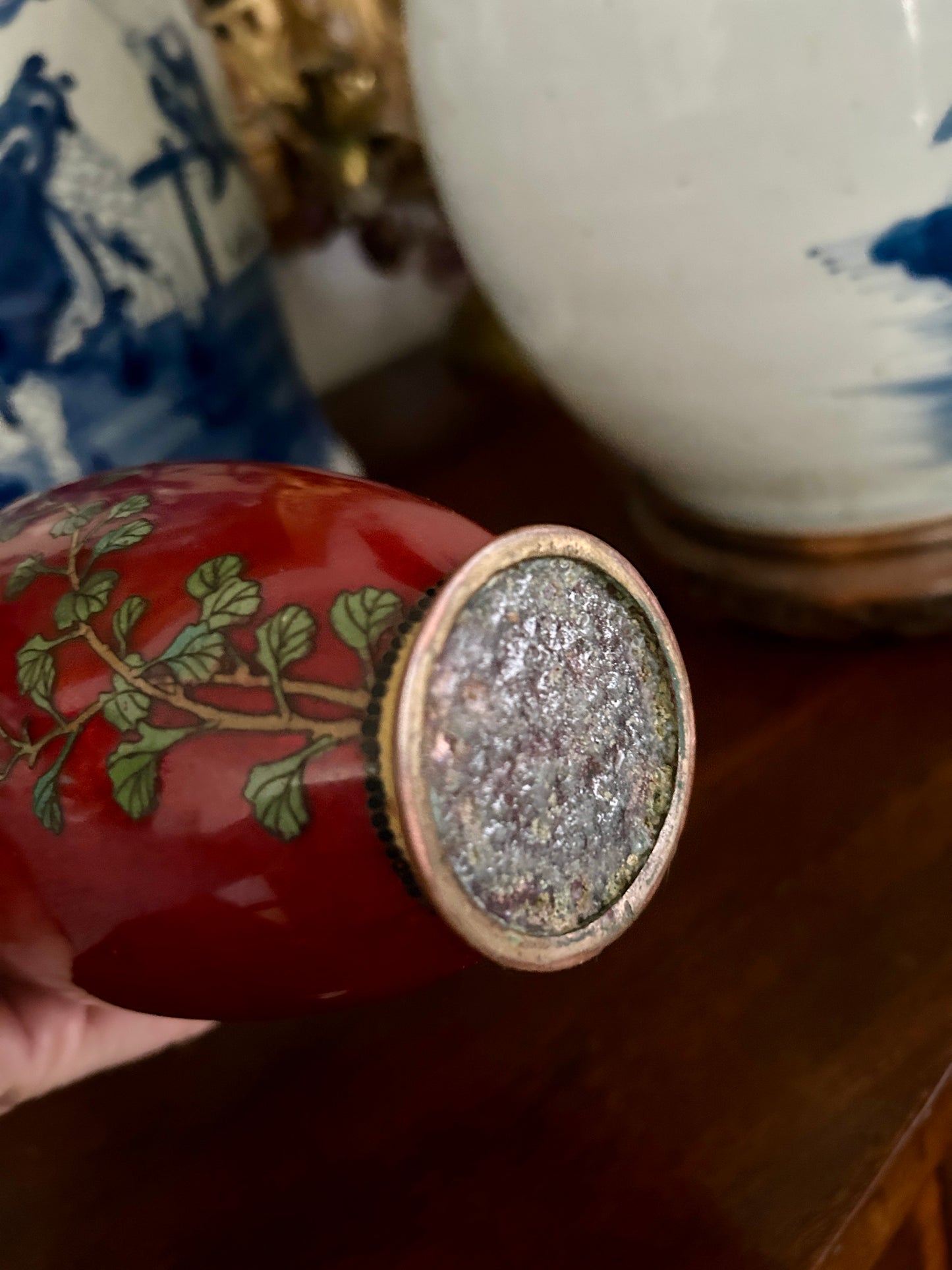 Antique Japanese Cloisonné Enamel Vase