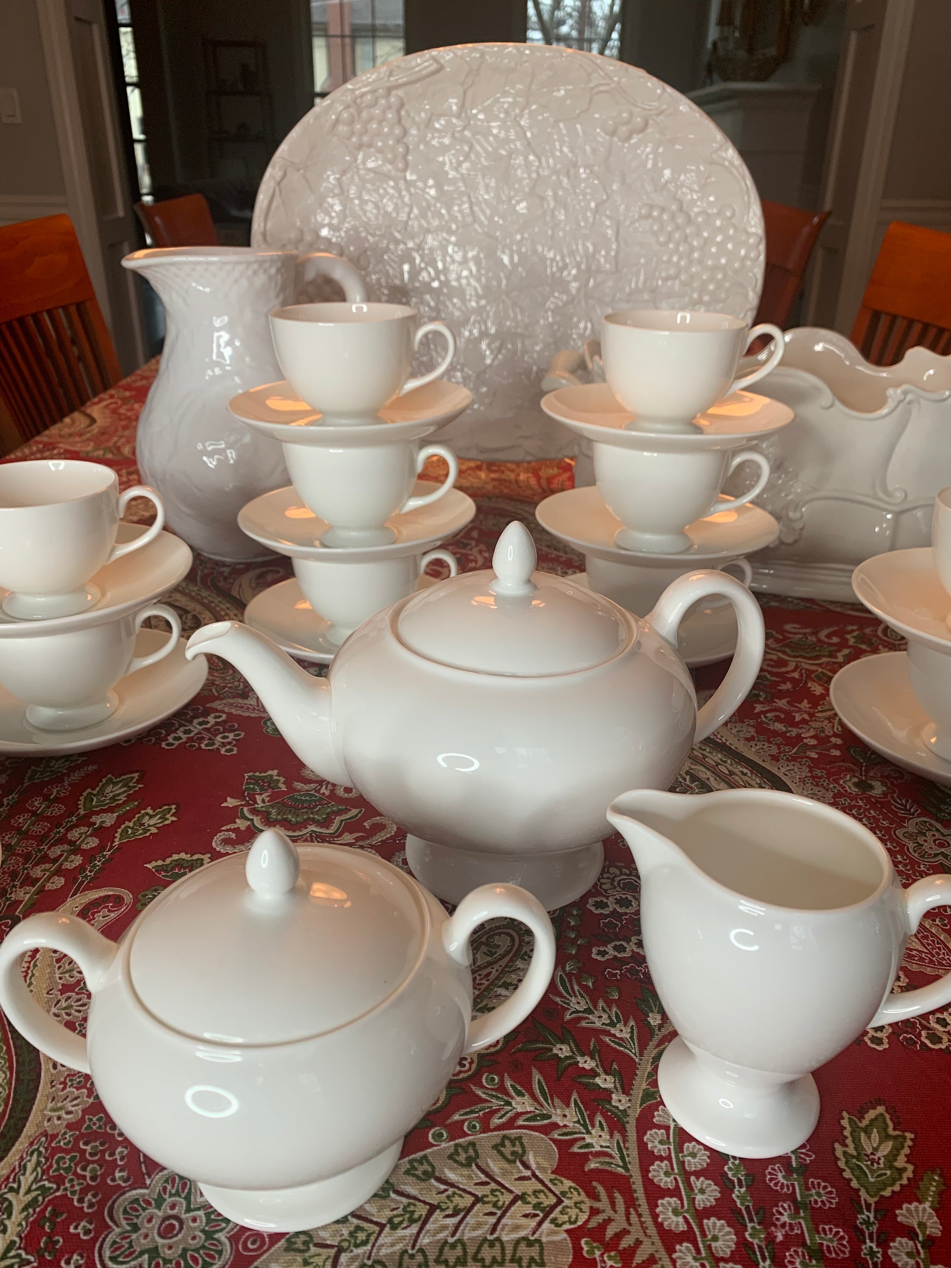 Purchases Wedgewood tea set