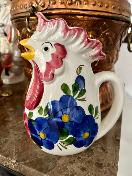 Vintage Italian Rooster Pitcher