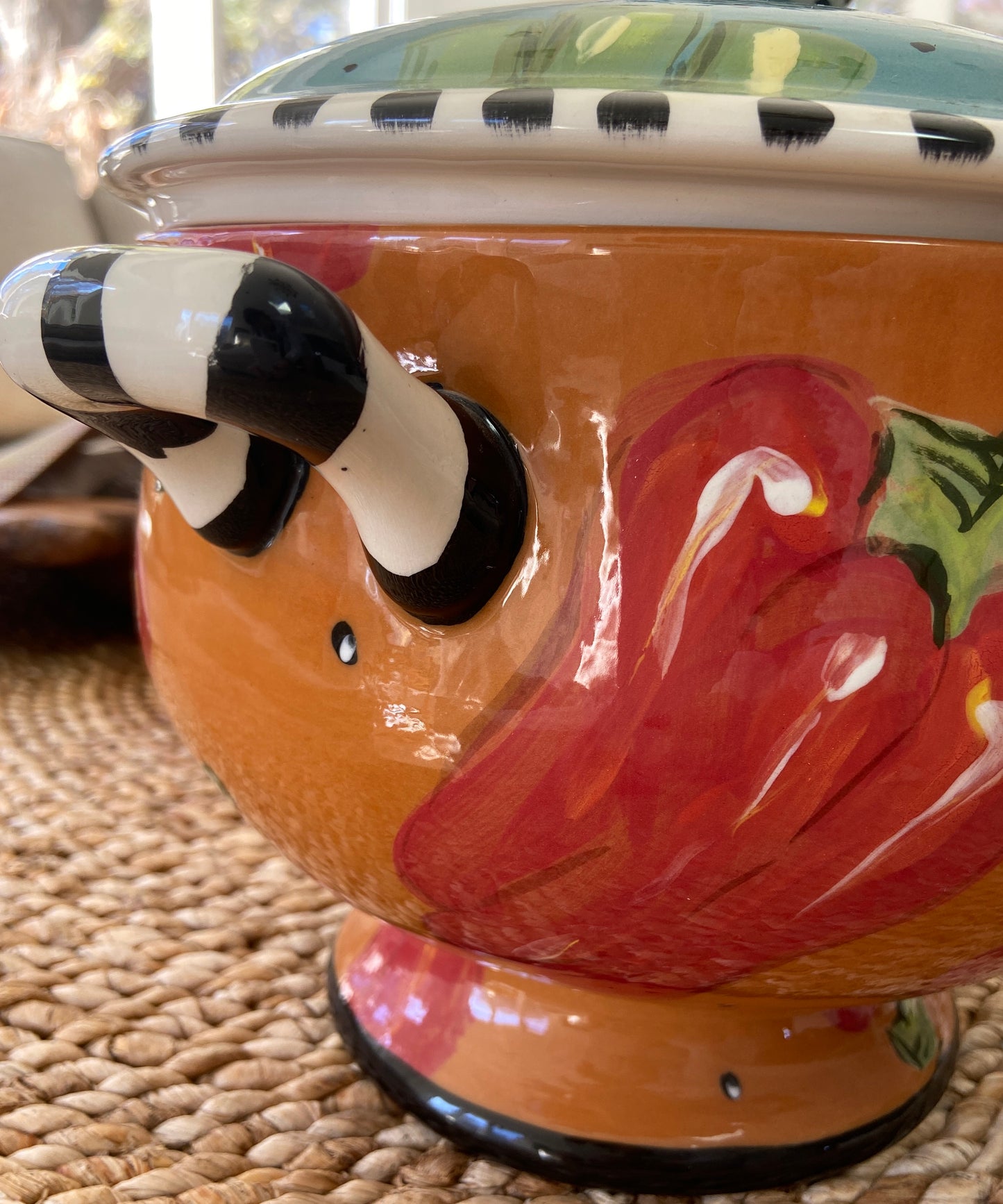 Whimsical  Droll Designs Soup Tureen & Ladle