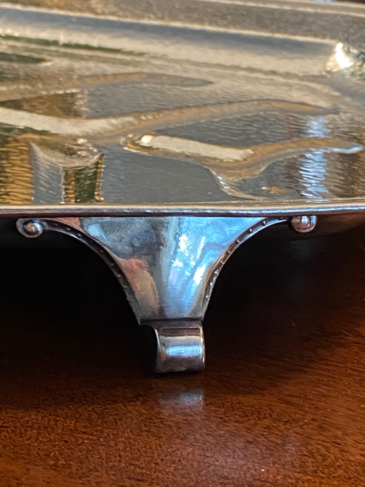 Early 20th Century Silver Plated Meat Platter with Well