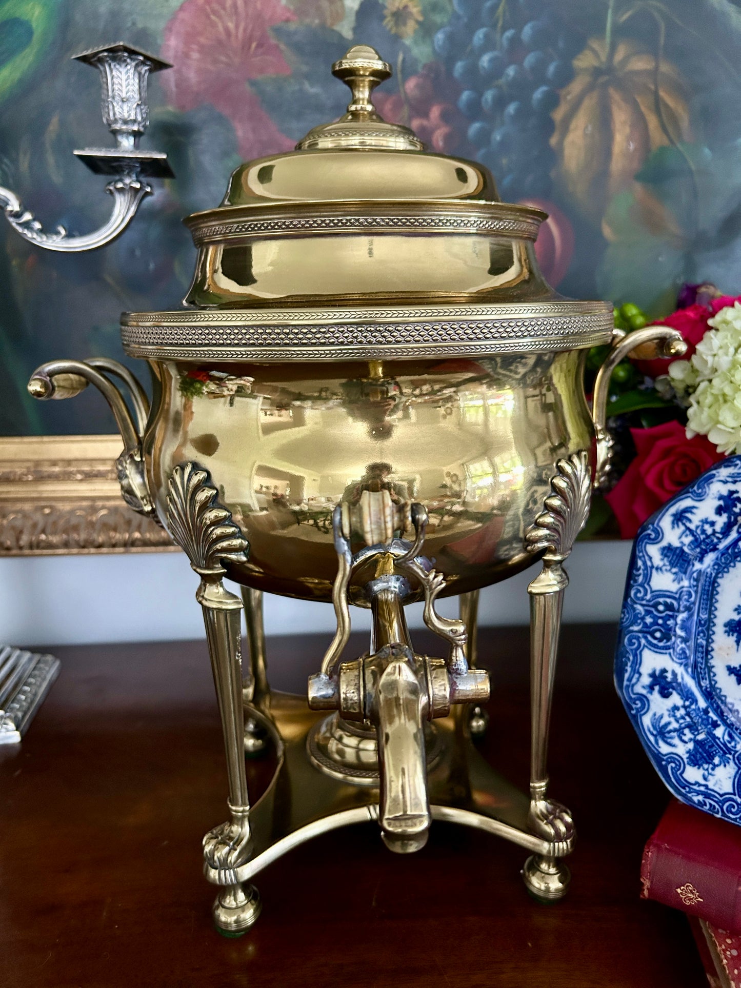 Antique Georgian Brass Tea Urn Samovar