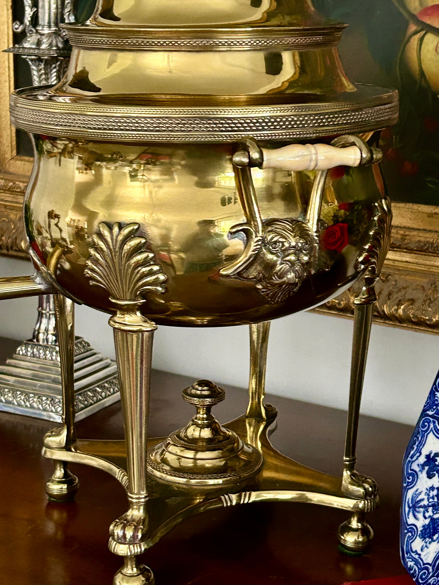 Antique Georgian Brass Tea Urn Samovar