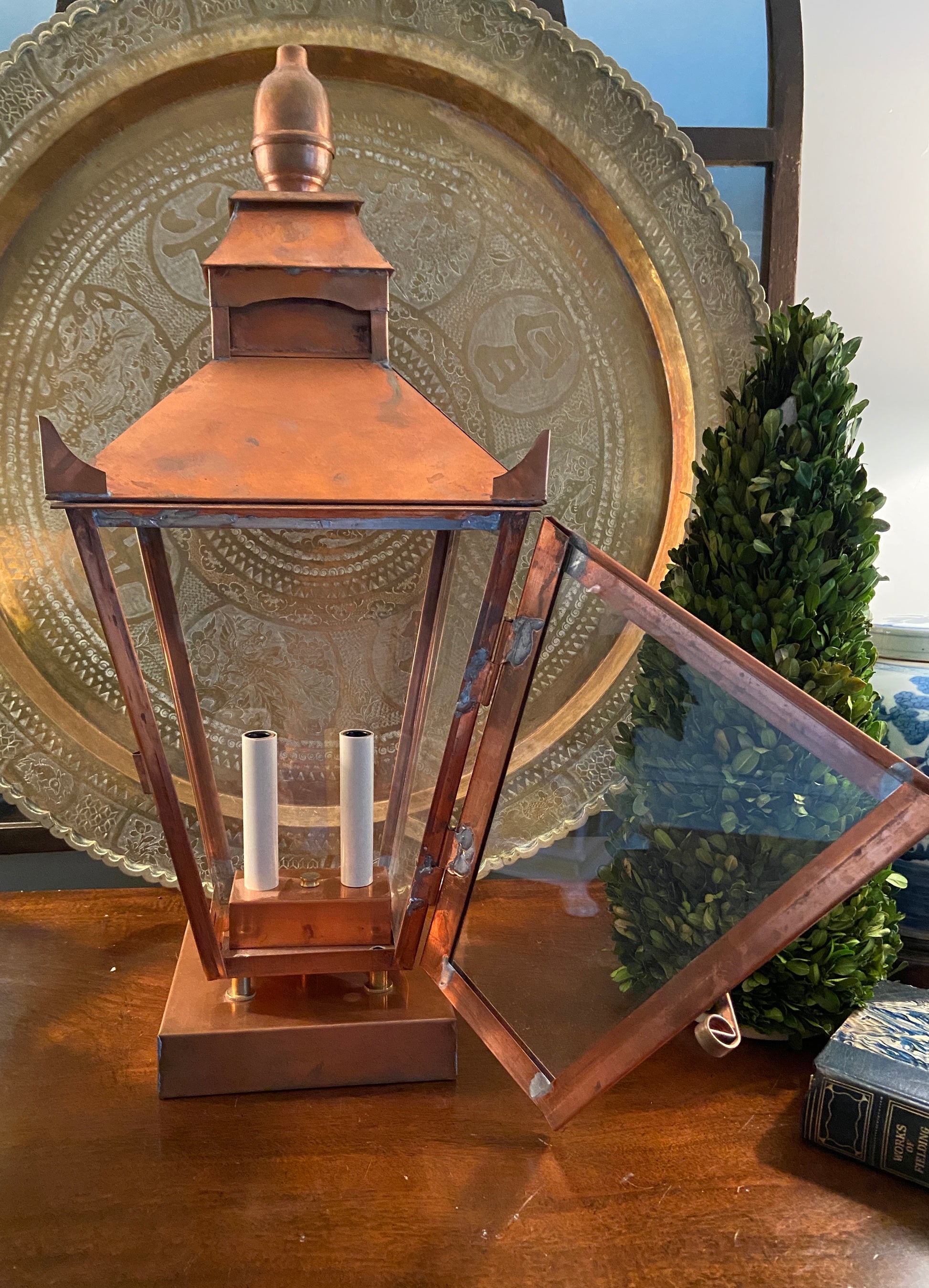 Vintage English Street Style Copper Lantern from McLean Lighting Works –  Lillian Grey