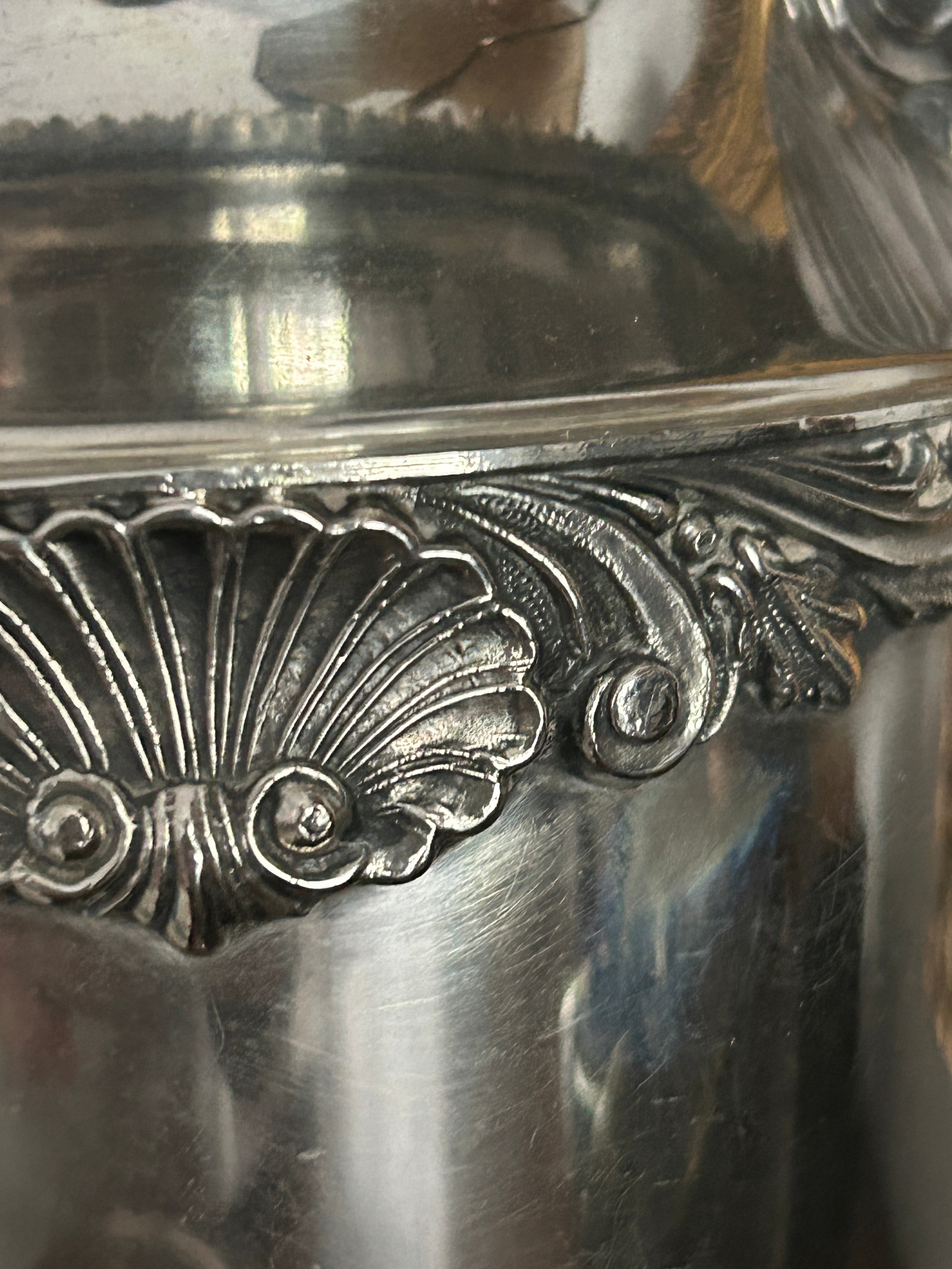 Vintage Silver Plate Footed Water Pitcher Lillian Grey