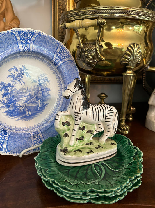 19th Century English Staffordshire Zebra