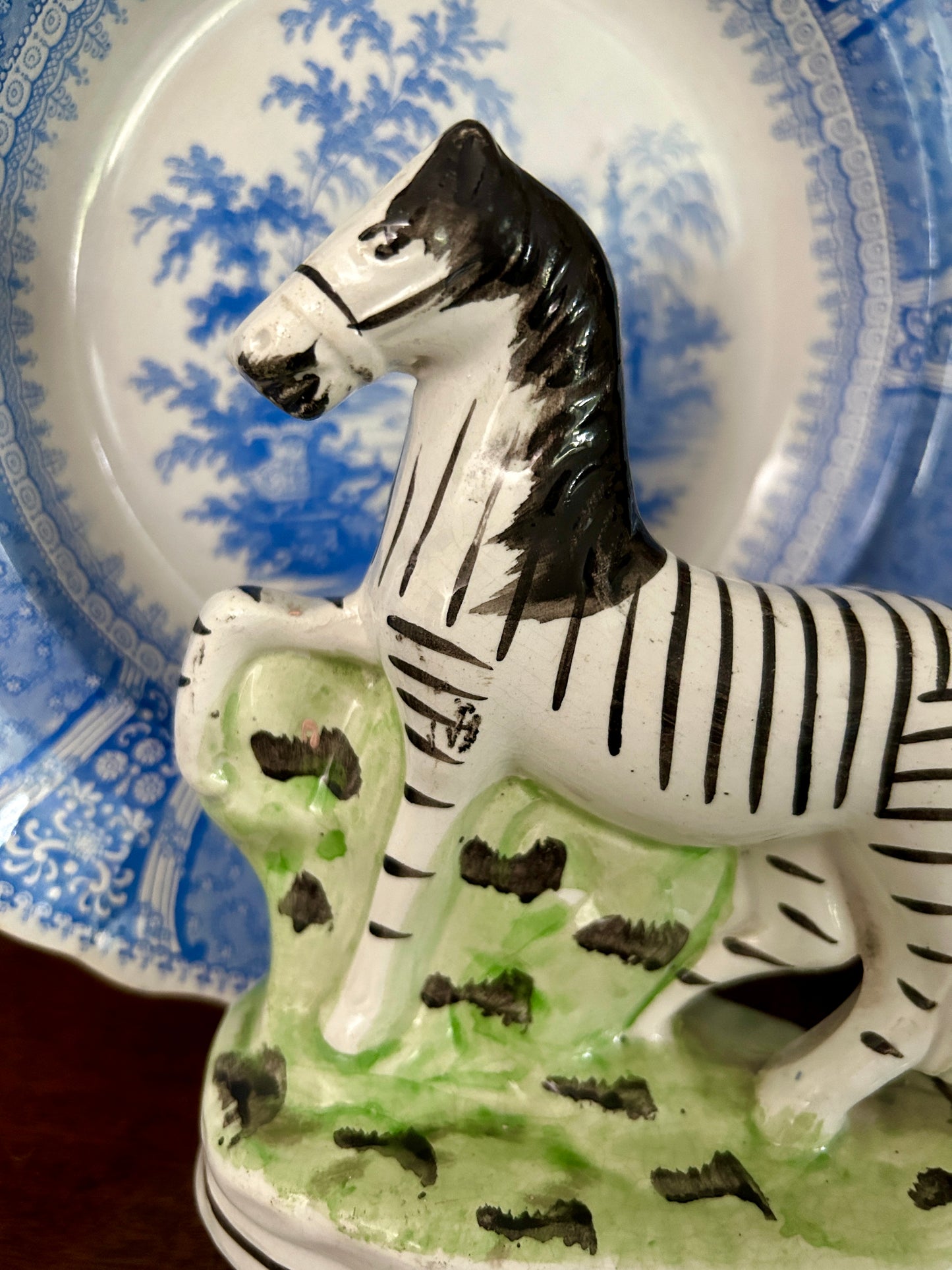 19th Century English Staffordshire Zebra