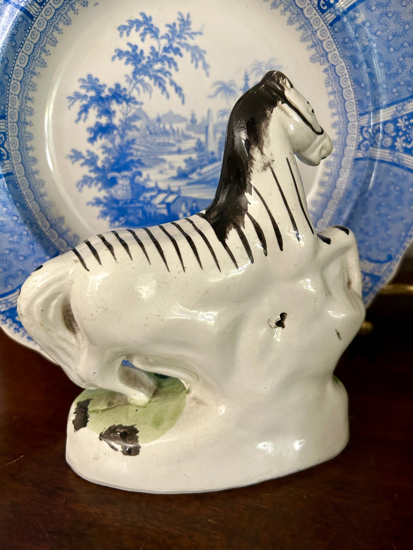 19th Century English Staffordshire Zebra