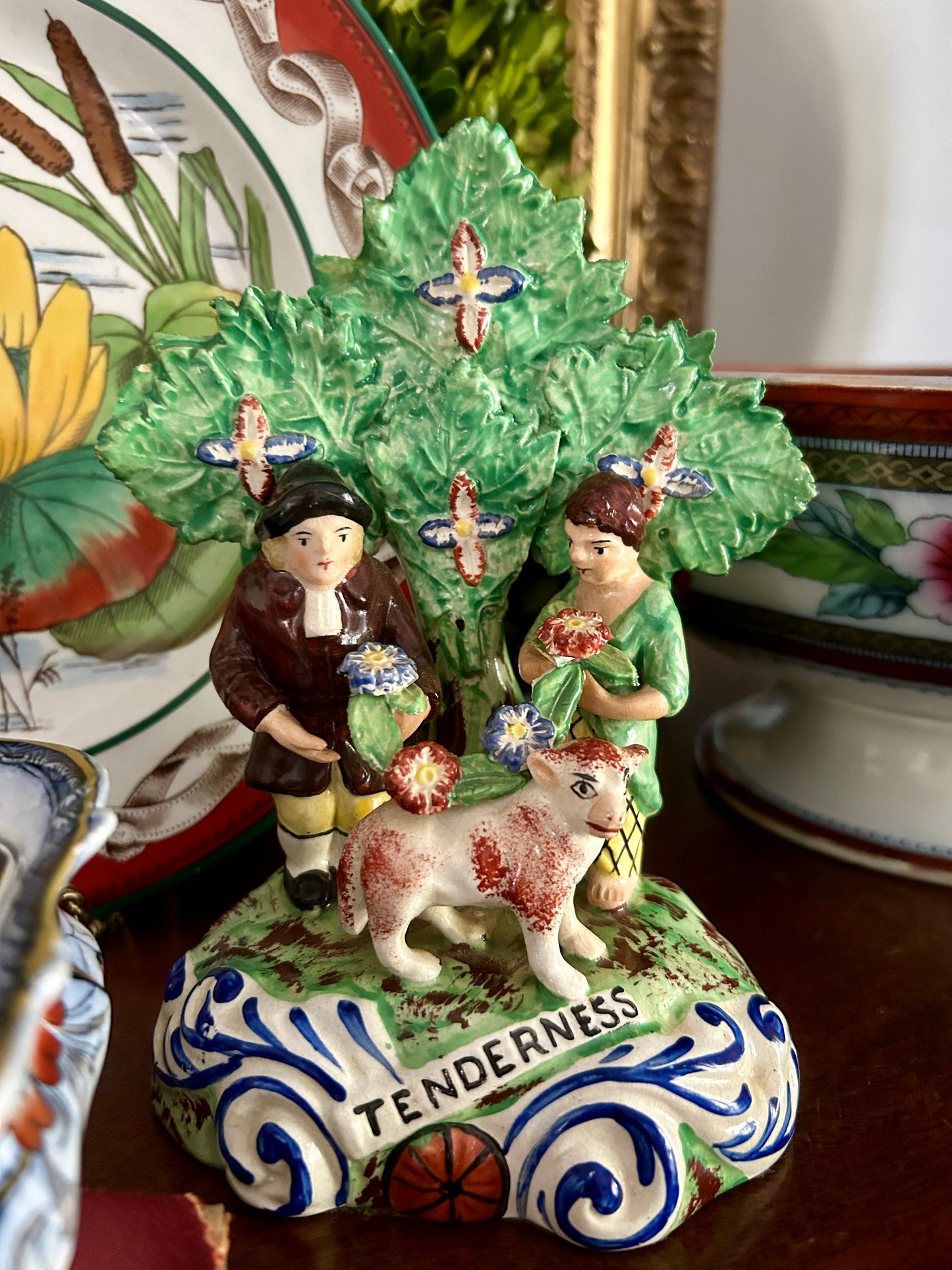 Antique Staffordshire Tenderness Figure