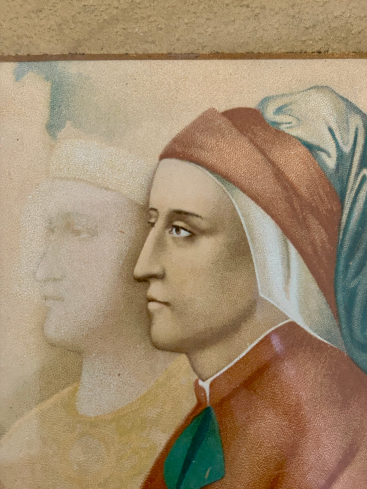 Vintage Portrait of Italian Poet Dante Alighieri