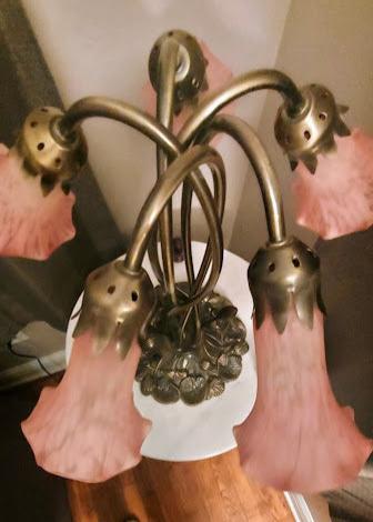 Tiffany Meyda Pond Lily Pink Lamp