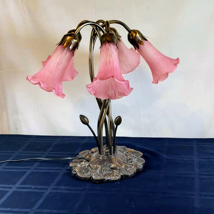 Tiffany Meyda Pond Lily Pink Lamp