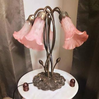 Tiffany Meyda Pond Lily Pink Lamp