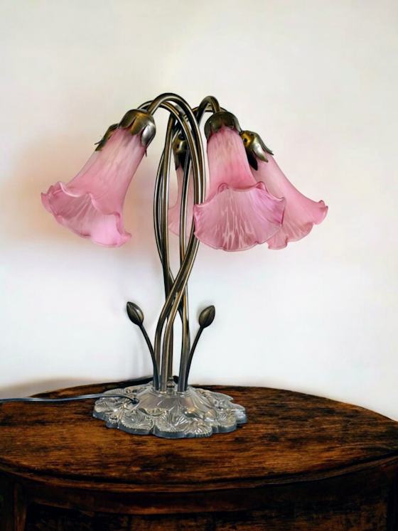 Tiffany Meyda Pond Lily Pink Lamp