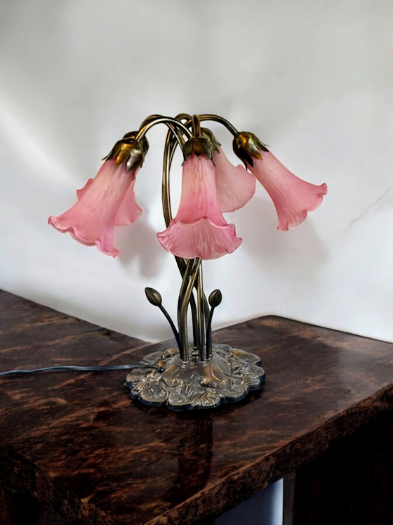 Tiffany Meyda Pond Lily Pink Lamp