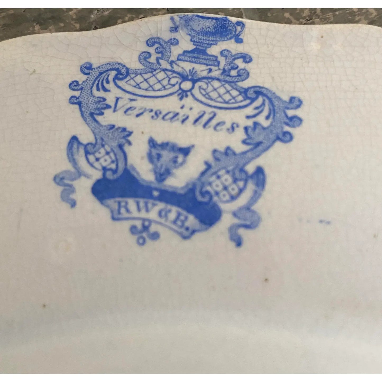 Antique English Blue & White Transferware Soup Plate – Lillian Grey
