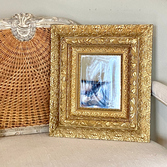 Stunning vintage (older) gold gilt on wood baroque mirror