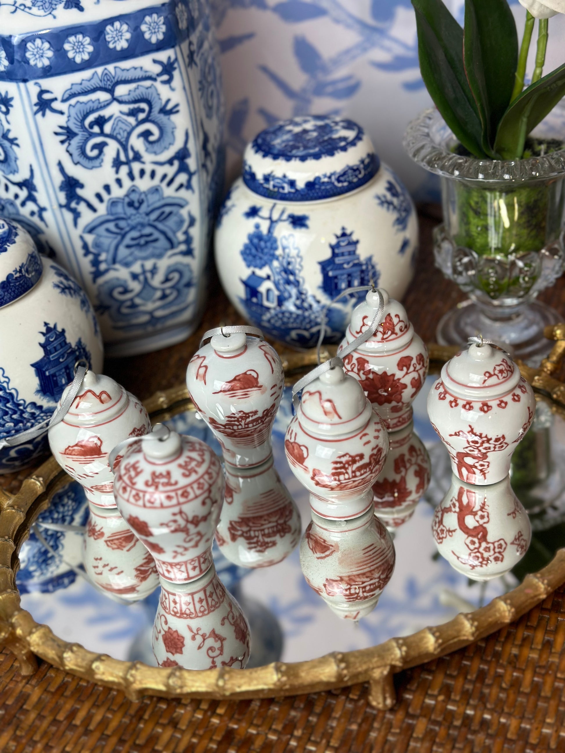 Blue & White Ginger Jar Ornaments