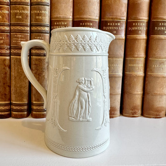 Beautiful English Antique Dudson Brothers Cream Pitcher w Relief