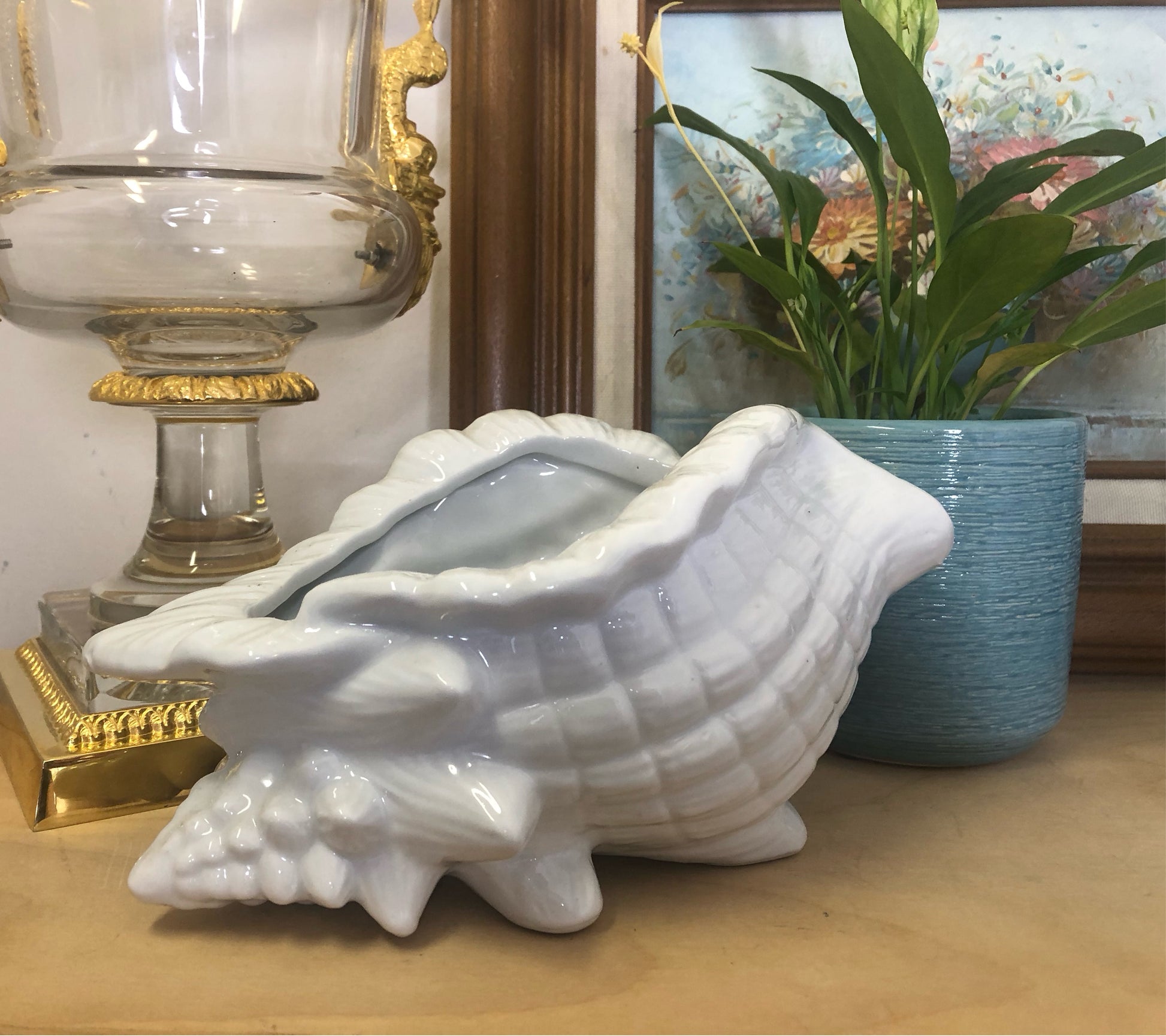 Vintage conch shell planter - Excellent condition! – Lillian Grey
