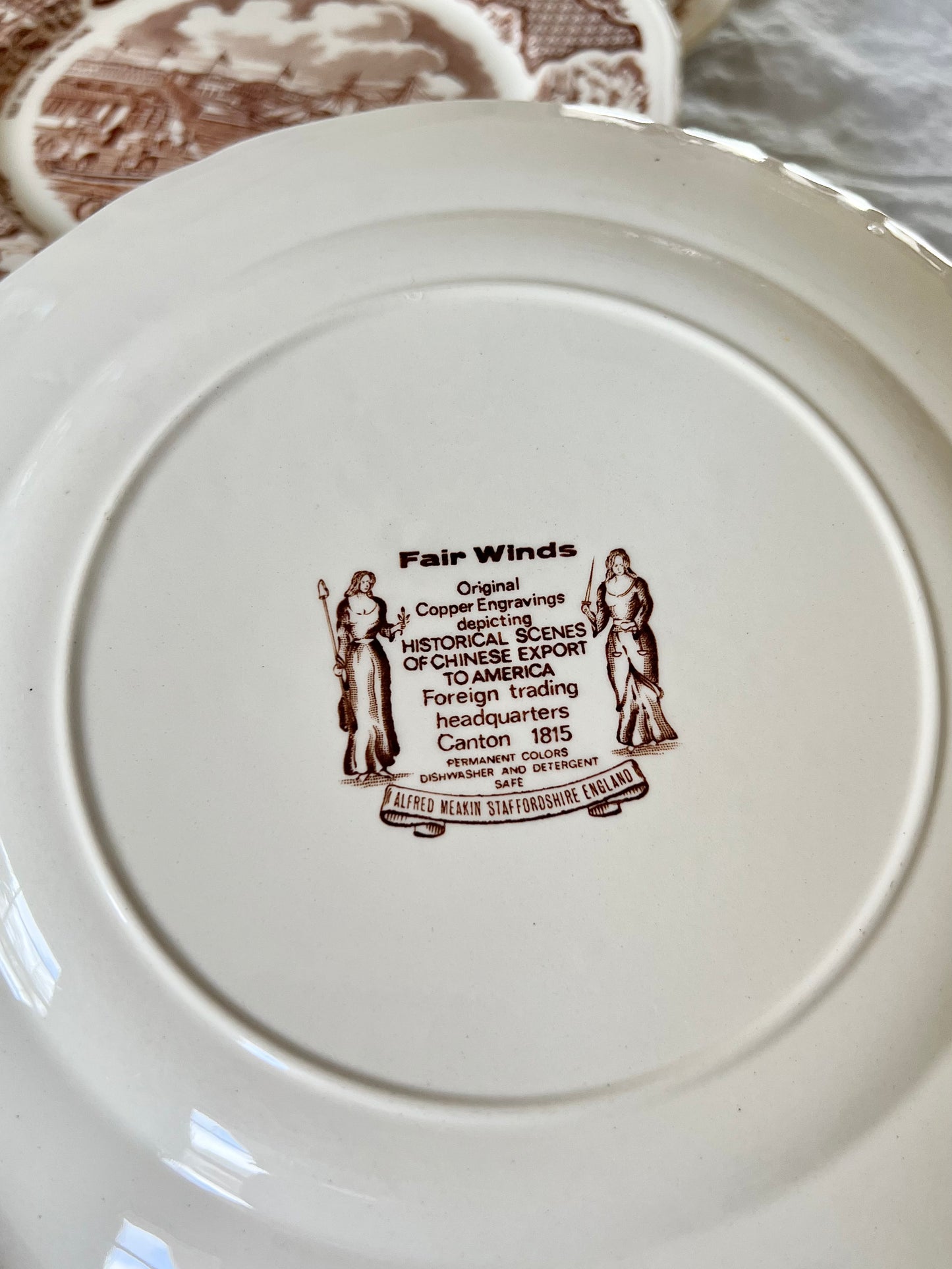 Vintage Set (4) Alfred Meakin 9” Luncheon Plates England - Excellent!