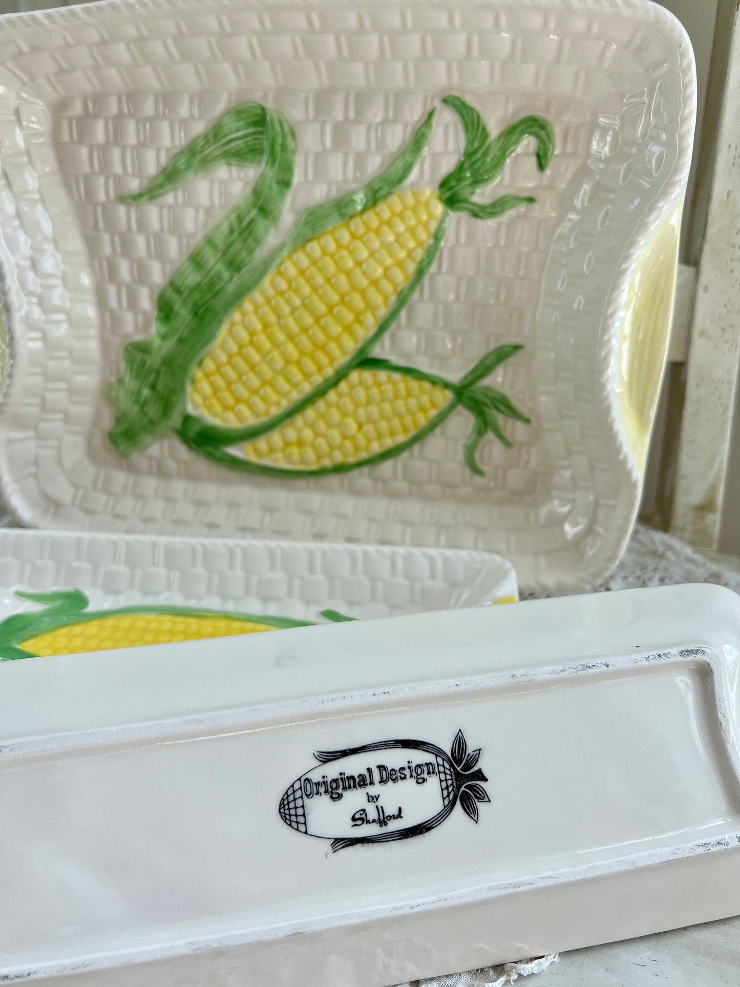 Vintage 5 Piece Corn Serving Set by Shafford