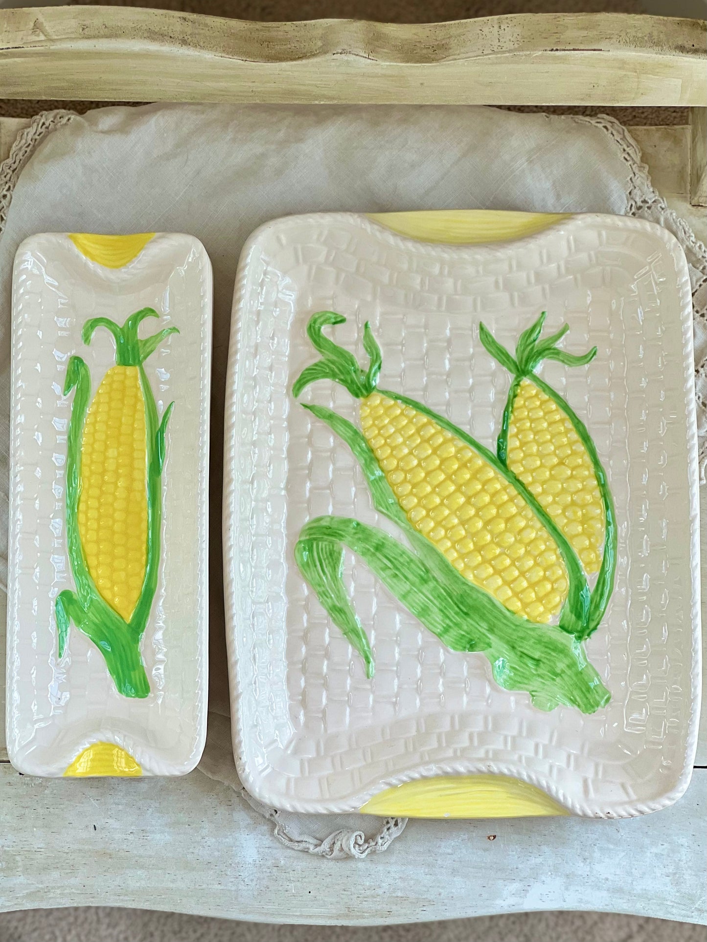 Vintage 5 Piece Corn Serving Set by Shafford