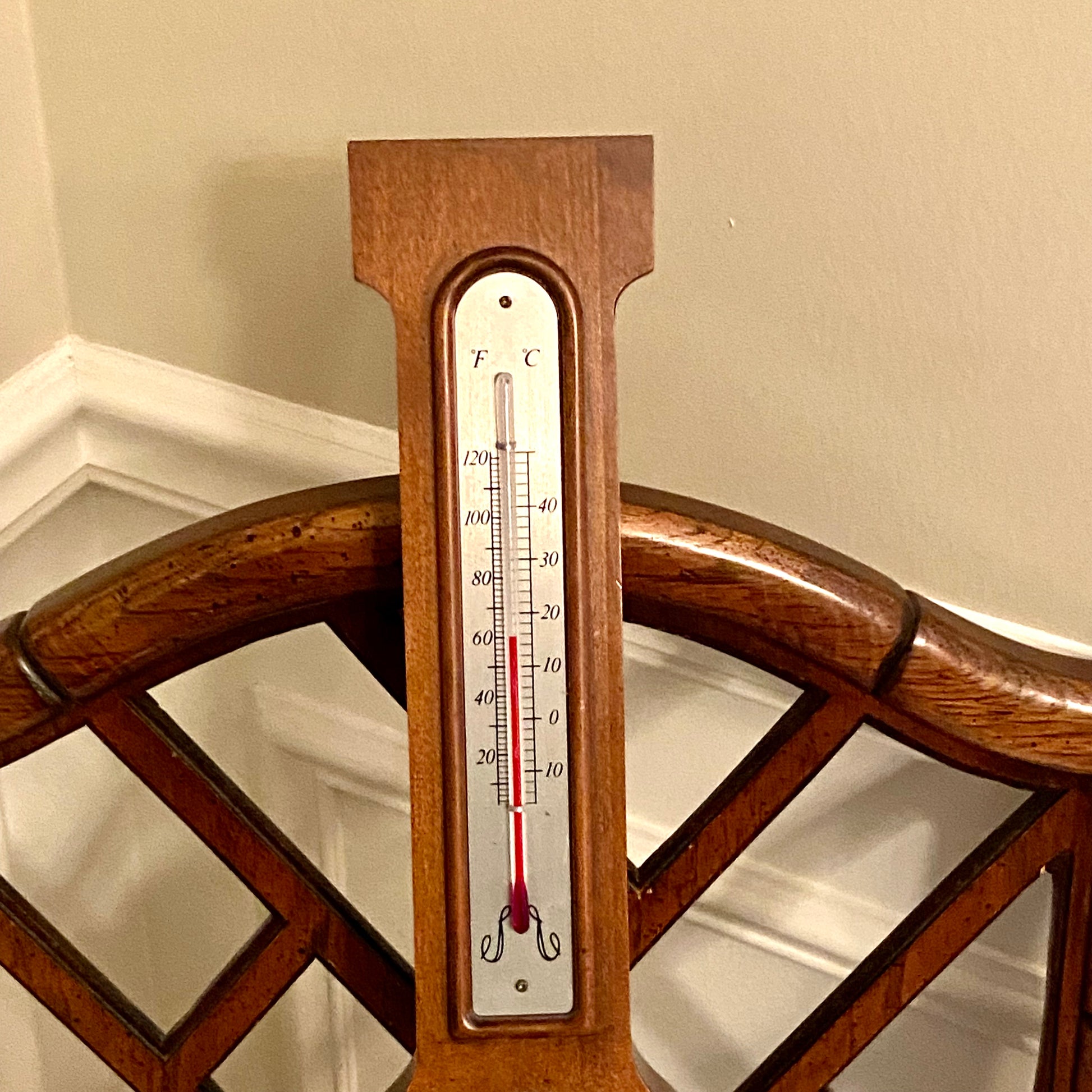 Buy Vintage Thermometer Wood Old Thermometer Wooden Thermometer