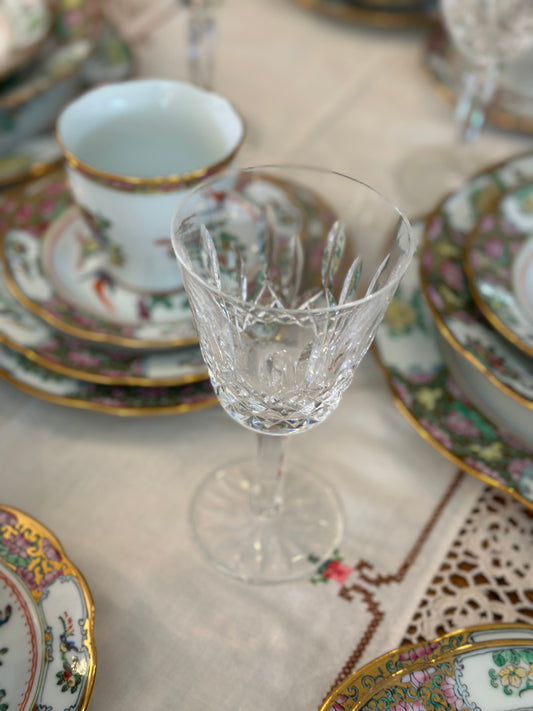 Vintage Waterford “Lismore” Claret Wine Glasses - Pristine!