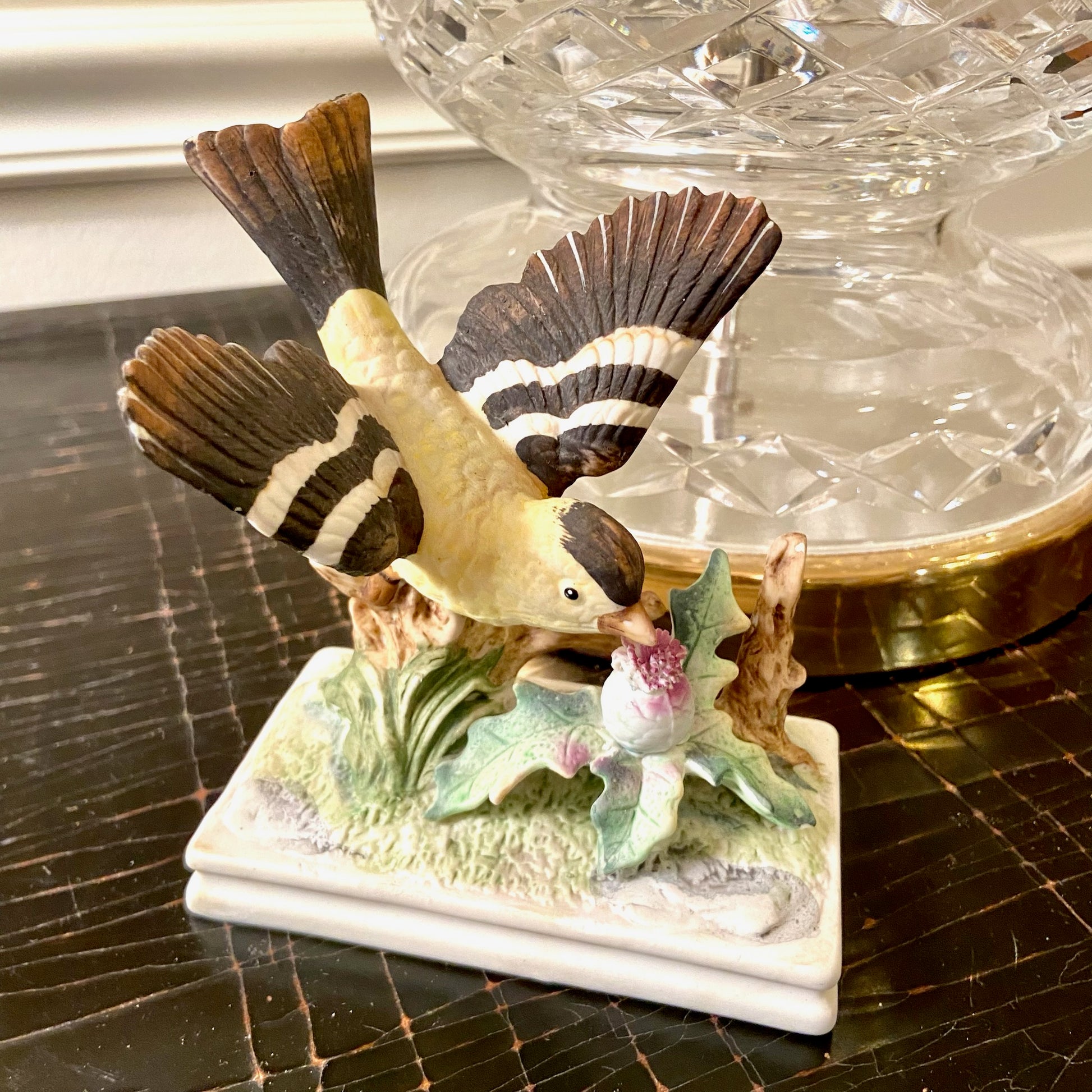 Set of two vintage porcelain bird figurines by designer Royal Crown –  Lillian Grey