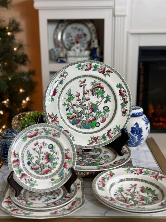 Older Vintage Johnson Bros. Indian Tree China - Multiple Pieces.