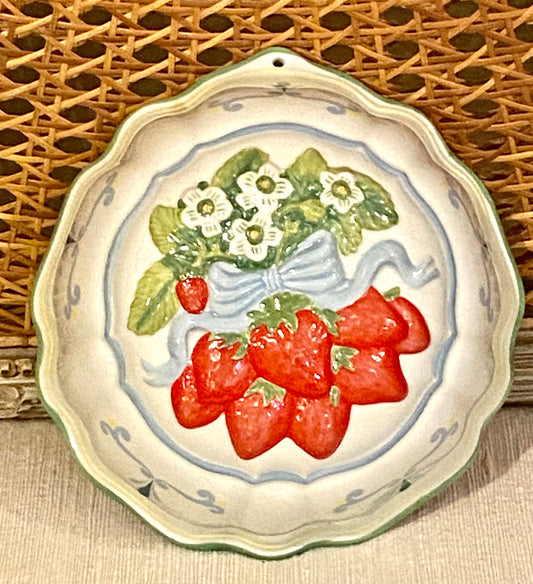 Lovely vintage porcelain designer collection wall plaque by Le Cordon Bleu for The Frankilin Mint