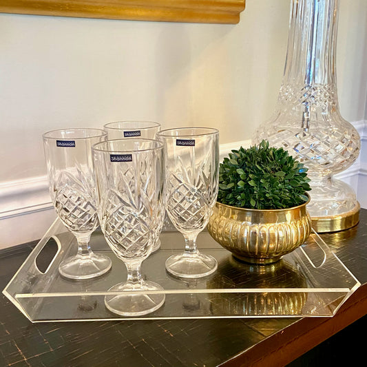 Gorgeous vintage chic acrylic tray